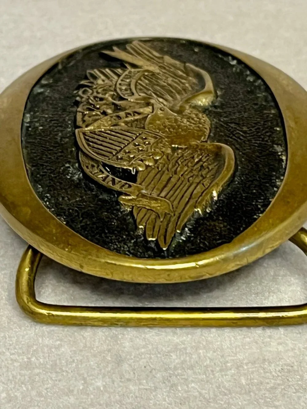 Heritage Mint Solid Brass Belt Buckle * American Eagle * 1975 * AI-798